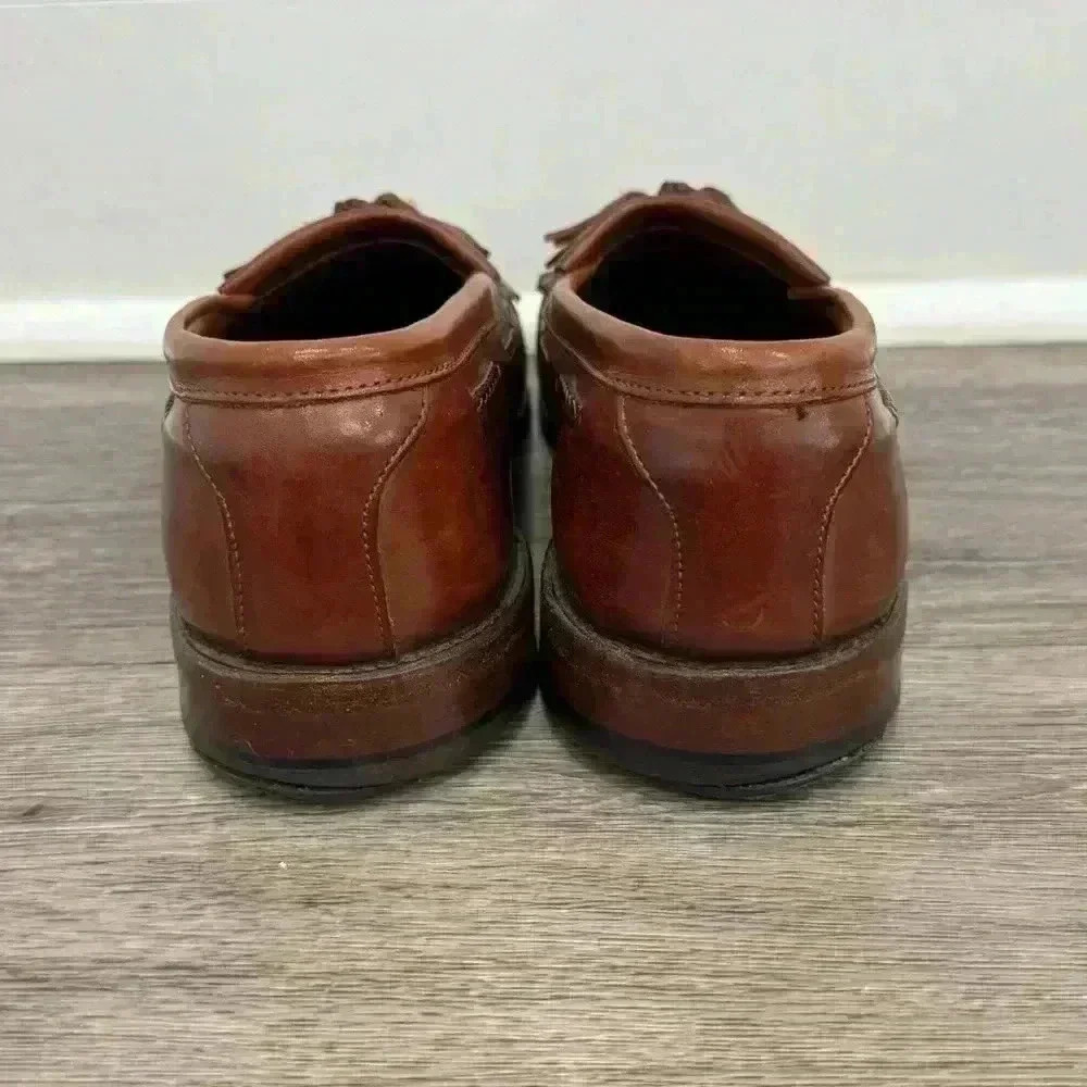Allen Edmonds Men's Cody Tassel Loafer Size 11 D Brown Leather Slip On Shoe - Picture 4 of 7